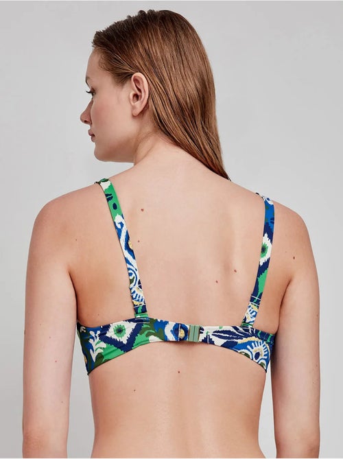 Top bikini a triangolo fantasia tribale - Kiabi Top bikini a triangolo fantasia tribale - Kiabi
