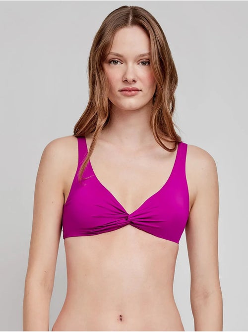 Top bikini a triangolo senza ferretto - Kiabi