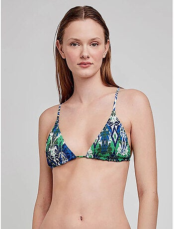 Top bikini a triangolo senza ferretto