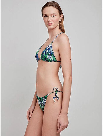 Top bikini a triangolo senza ferretto