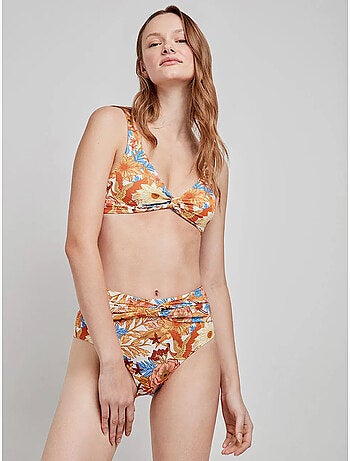 Top bikini a triangolo senza ferretto