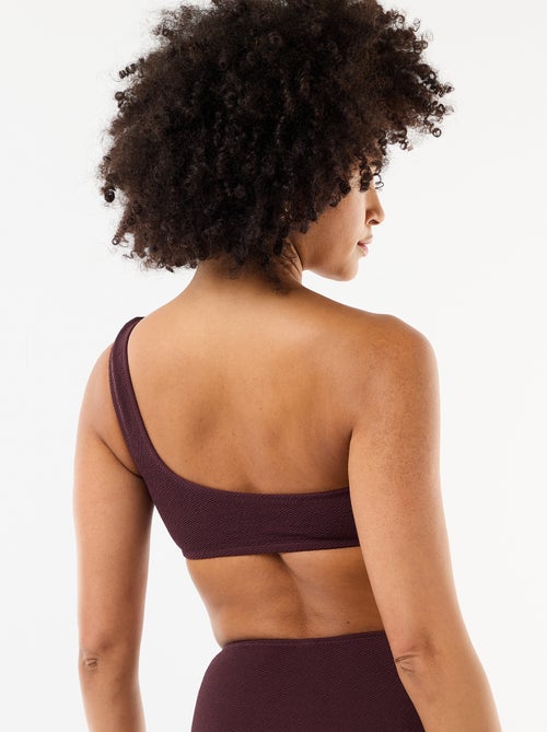 Top bikini asimmetrico con gioiello dorato - Kiabi