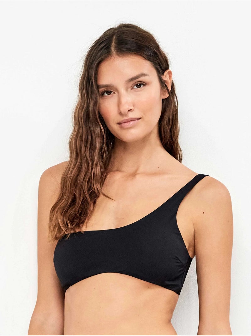 Top bikini asimmetrico Nero - Kiabi