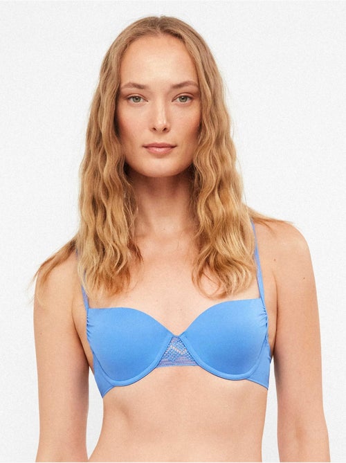 Top bikini balconette liscio - Kiabi Top bikini balconette liscio - Kiabi