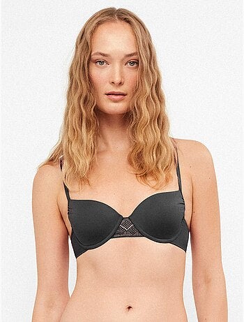 Top bikini balconette liscio