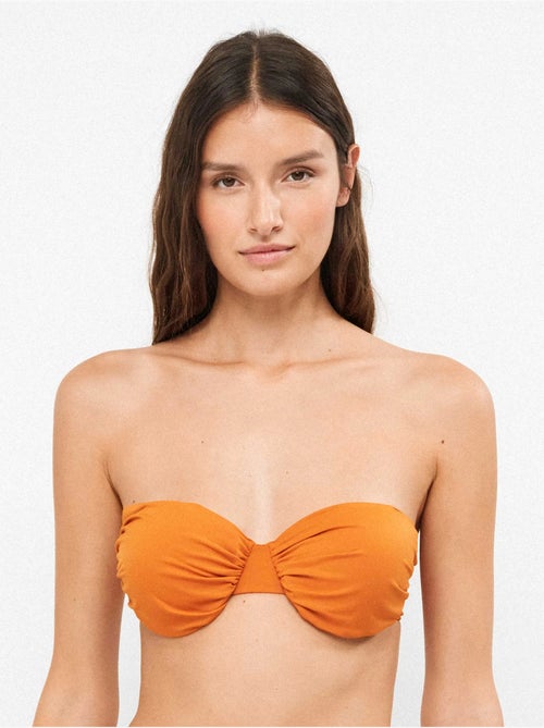 Top bikini bandeau con coppe estraibili - Kiabi Top bikini bandeau con coppe estraibili - Kiabi