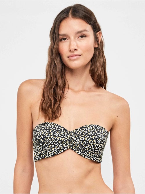 Top bikini bandeau con ferretto in silicone - Kiabi