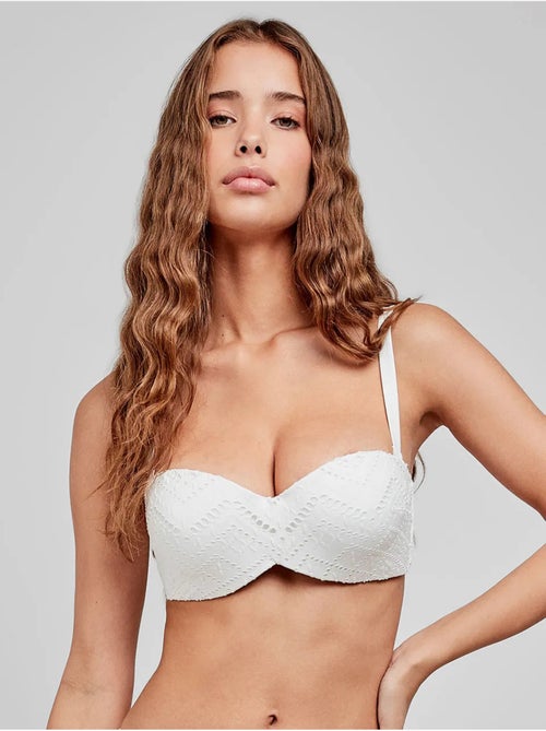Top bikini bandeau ferretto silicone - Kiabi