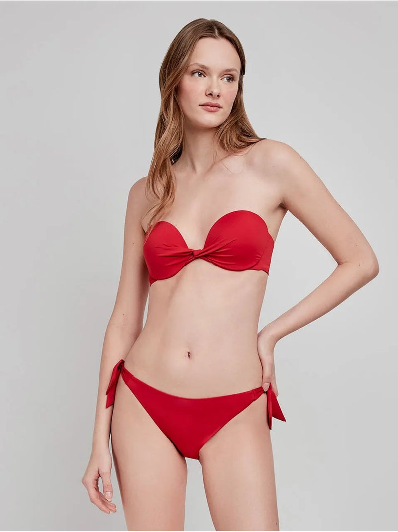 Top bikini bandeau mix and match Rosso - Kiabi