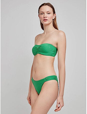 Top bikini bandeau senza ferretto