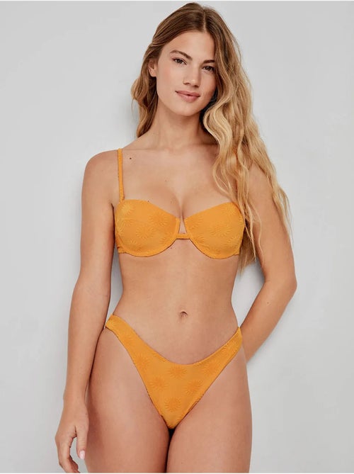 Top bikini bandeau tessuto strutturato - Kiabi Top bikini bandeau tessuto strutturato - Kiabi