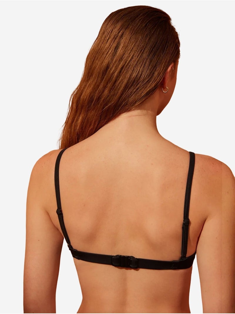 Top bikini basic con ferretto penti Nero - Kiabi