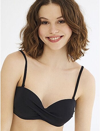 Top bikini basic senza spalline penti