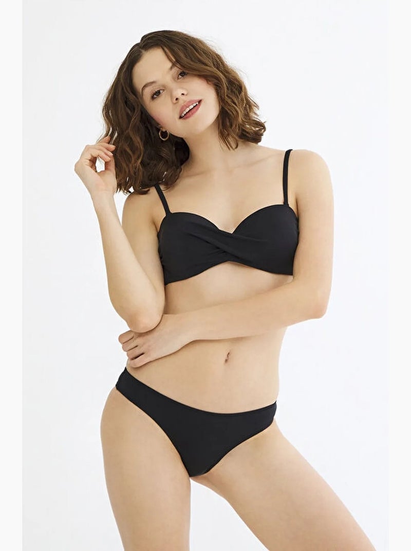 Top bikini basic senza spalline penti Nero - Kiabi