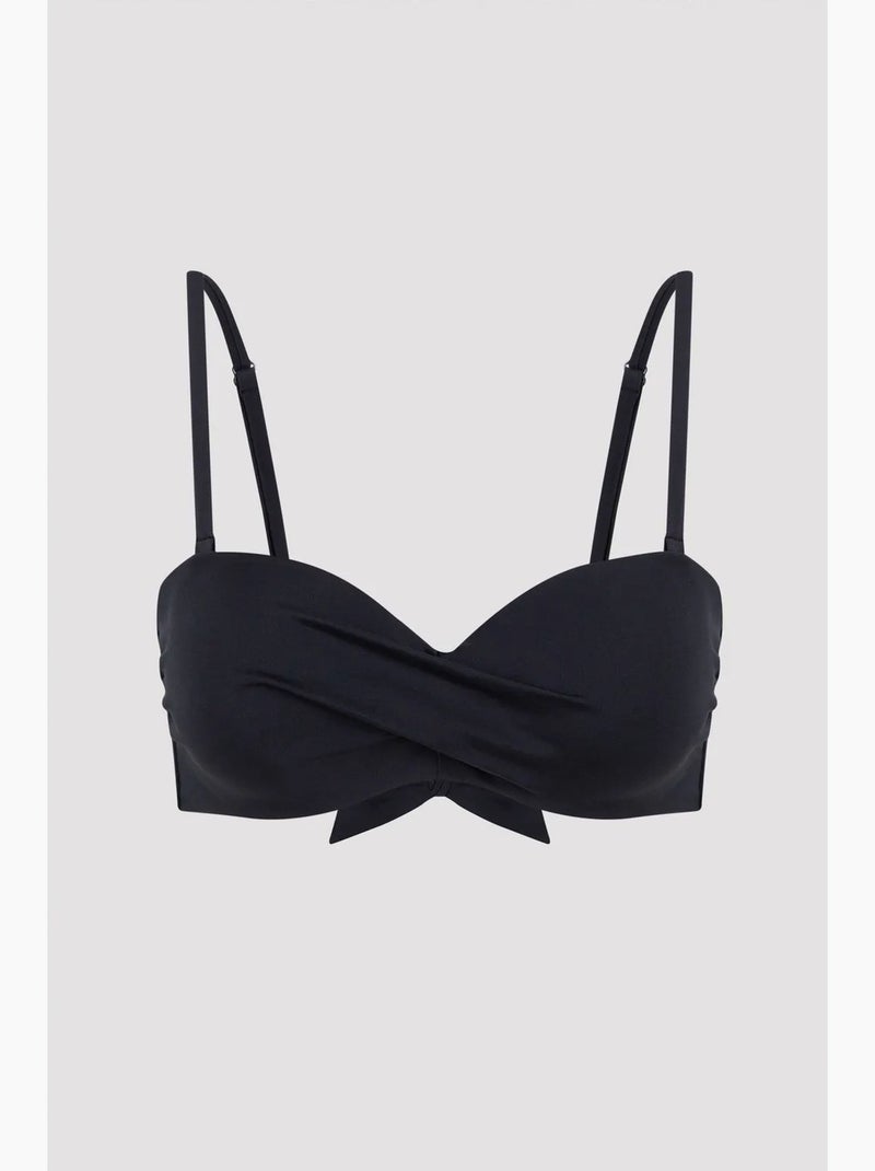 Top bikini basic senza spalline penti Nero - Kiabi