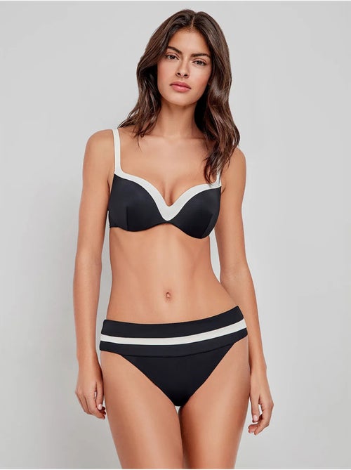 Top bikini bicolore con bordi a contrasto - Kiabi Top bikini bicolore con bordi a contrasto - Kiabi