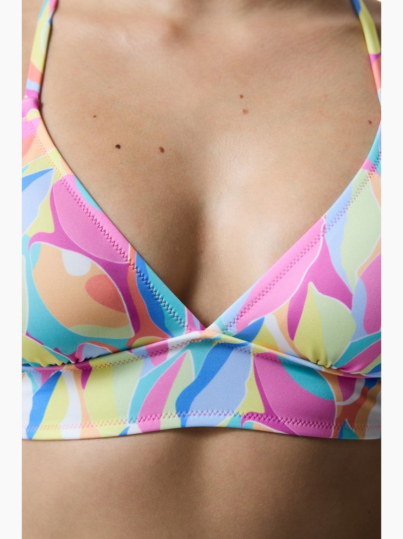 Top bikini bralette noche penti Rosa fluo - Kiabi