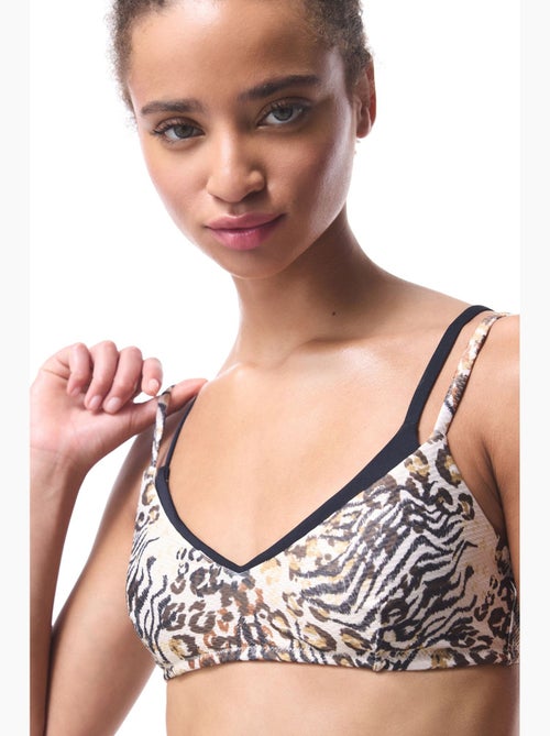 Top bikini brissa con stampa leopardata penti - Kiabi Top bikini brissa con stampa leopardata penti - Kiabi