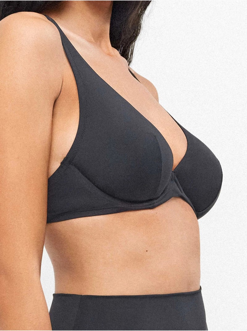 Top bikini capacità coppe c e d Nero - Kiabi