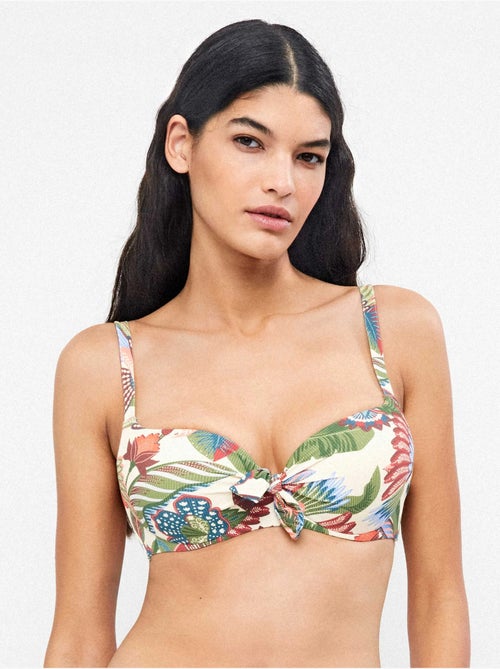 Top bikini capienza stampato tropicale - Kiabi Top bikini capienza stampato tropicale - Kiabi