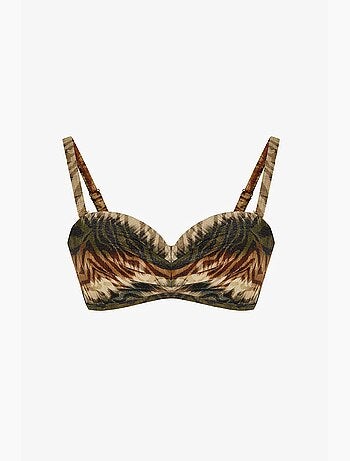 Top bikini cesira lotus zebrato e scintillante penti