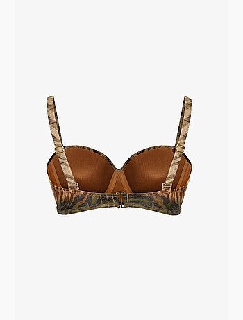 Top bikini cesira lotus zebrato e scintillante penti