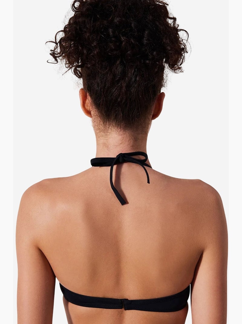 Top bikini con coppa donna penti Nero - Kiabi