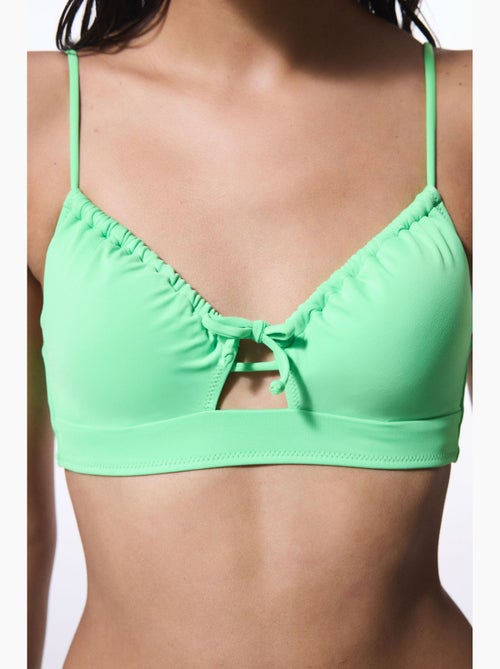 Top bikini con ferretto e spalline fisse penti - Kiabi Top bikini con ferretto e spalline fisse penti - Kiabi
