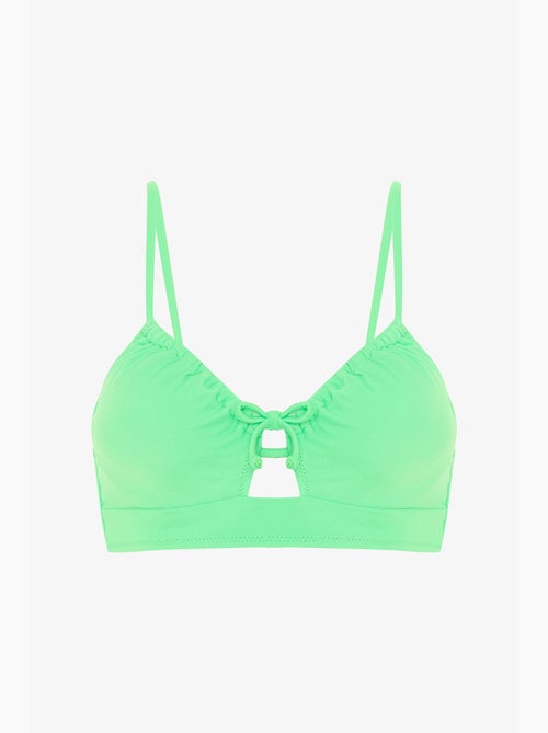 Top bikini con ferretto e spalline fisse penti - Kiabi Top bikini con ferretto e spalline fisse penti - Kiabi
