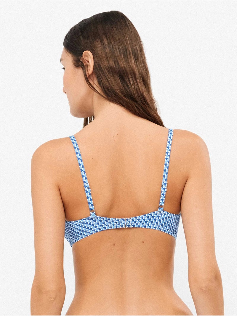 Top bikini con imbottitura rimovibile Multicolore - Kiabi