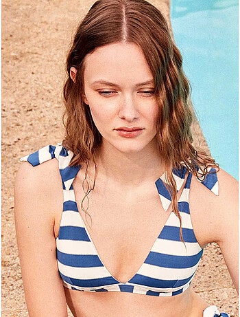 Top bikini con imbottitura rimovibile