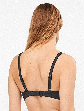 Top bikini con incrocio frontale
