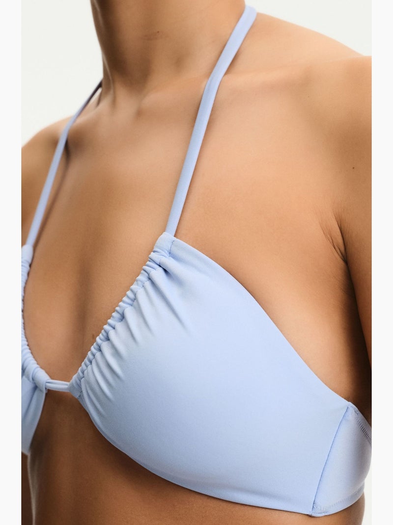 Top bikini con scollo a v rovesciato penti Blu cielo - Kiabi