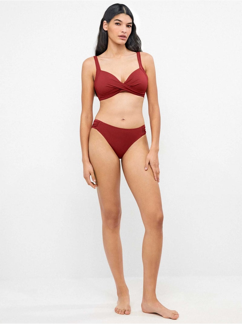 Top bikini coppe b, c e d Bordeaux - Kiabi