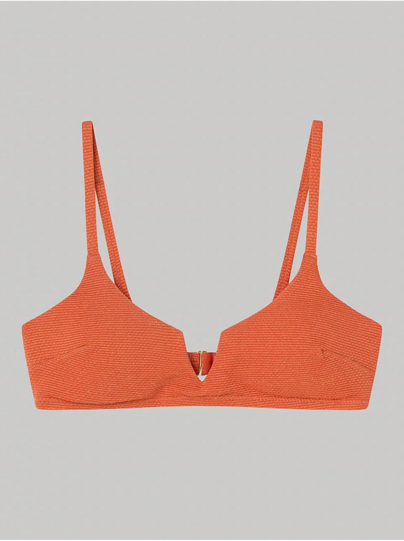 Top bikini foam estraibile Terracotta - Kiabi