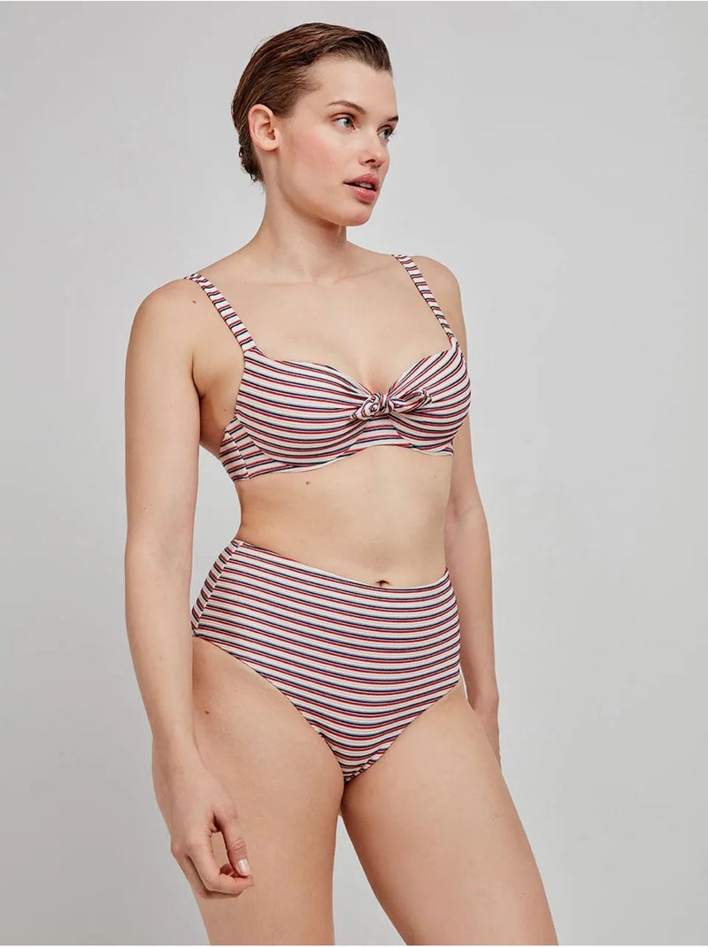 Top bikini gran capienza fantasia righe Multicolore - Kiabi