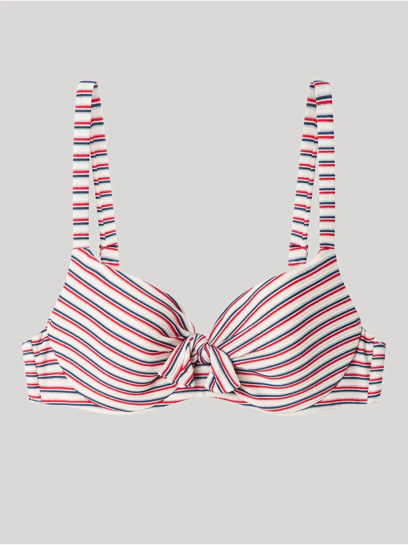 Top bikini gran capienza fantasia righe Multicolore - Kiabi