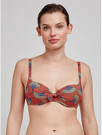 Top bikini gran capienza fantasia tribale