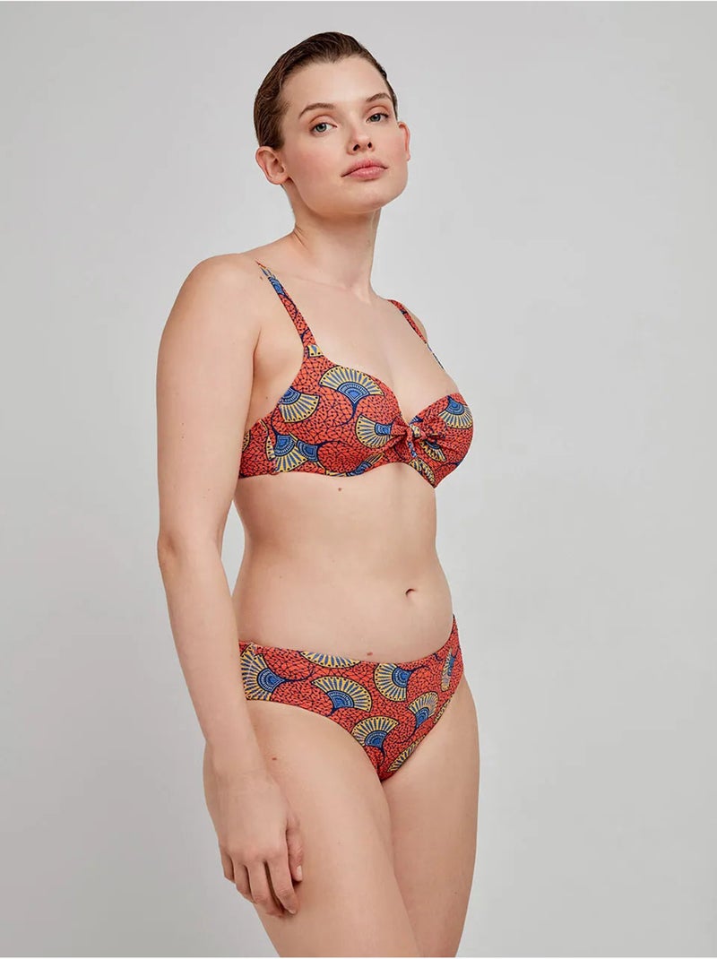 Top bikini gran capienza fantasia tribale Multicolore - Kiabi