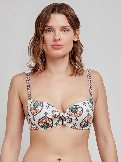 Top bikini gran capienza fasce laterali regolabile - Kiabi Top bikini gran capienza fasce laterali regolabile - Kiabi