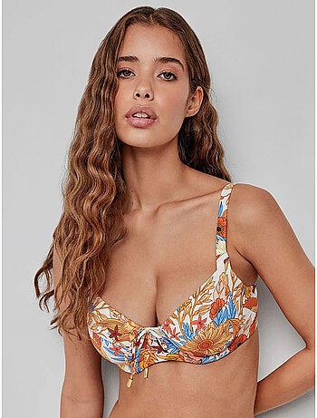 Top bikini gran capienza senza foam nelle coppe c e d