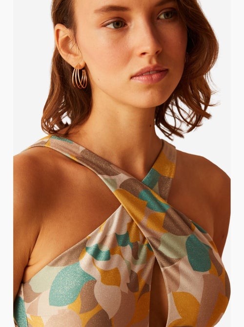 Top bikini halter merry con stampa penti - Kiabi Top bikini halter merry con stampa penti - Kiabi