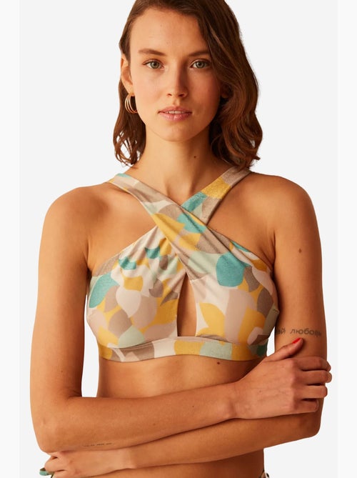 Top bikini halter merry con stampa penti - Kiabi Top bikini halter merry con stampa penti - Kiabi