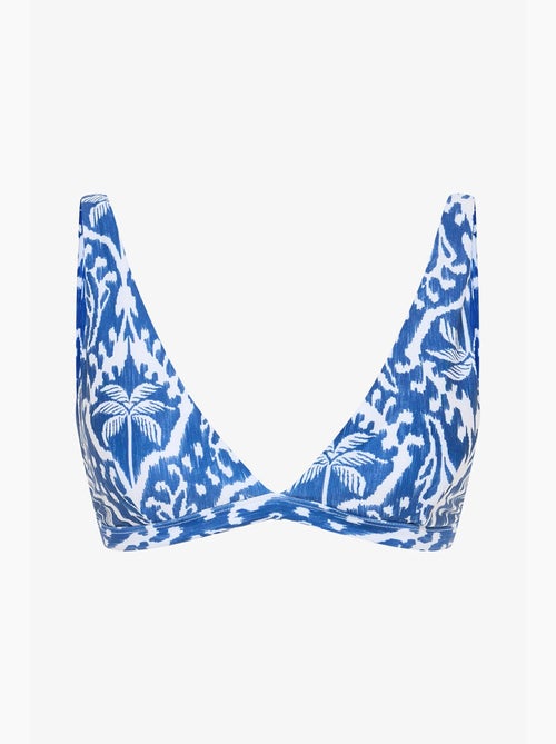 Top bikini island con scollo a v profondo e stampa foglie penti - Kiabi Top bikini island con scollo a v profondo e stampa foglie penti - Kiabi