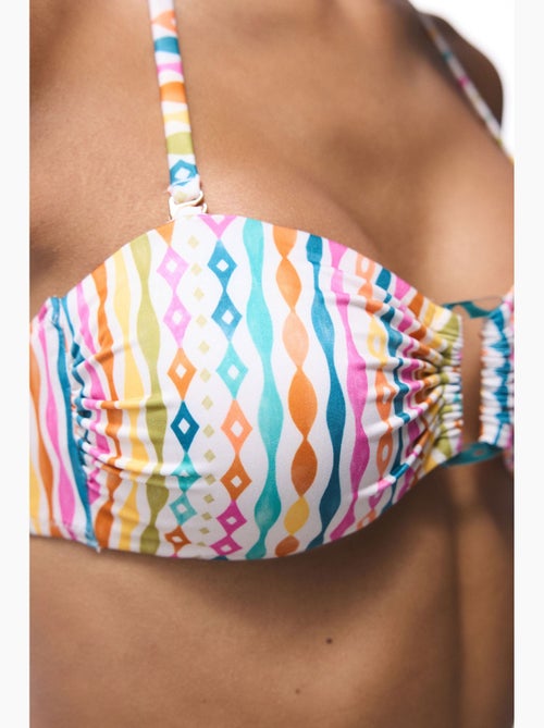 Top bikini mae a righe senza spalline penti - Kiabi Top bikini mae a righe senza spalline penti - Kiabi