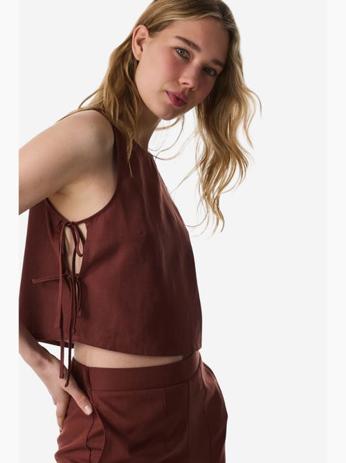 Top bikini manica corta penti - Kiabi