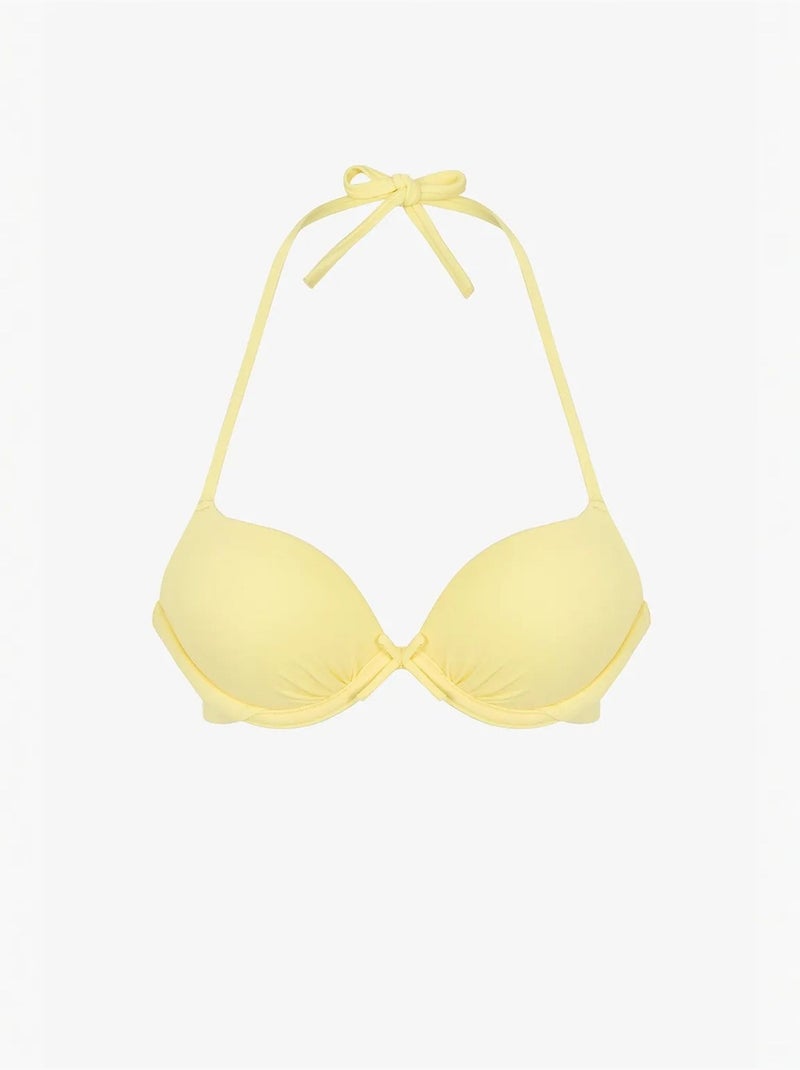 Top bikini push donna penti Giallo limone - Kiabi