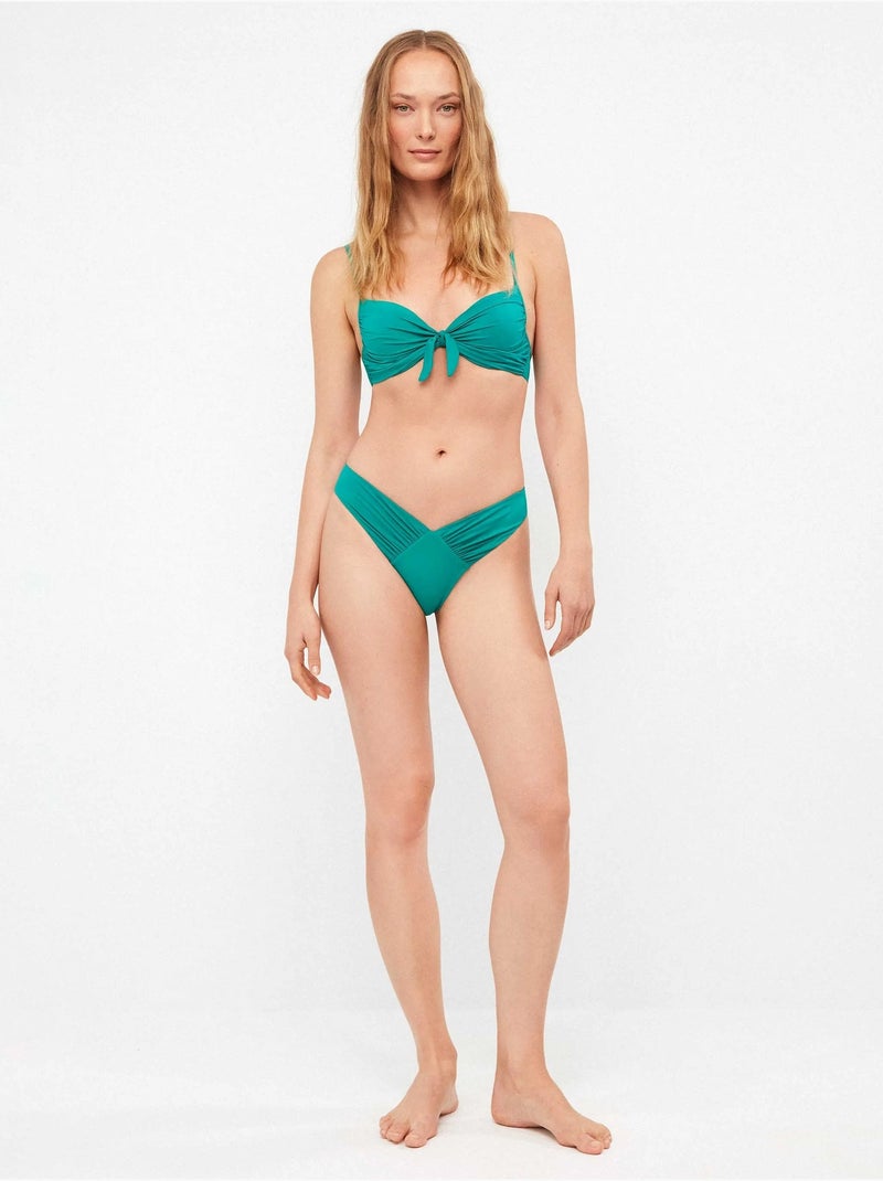Top bikini push up con ferretto Blu Verde - Kiabi