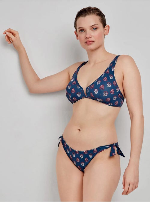 Top bikini reversibile senza ferretto fantasia etnica - Kiabi Top bikini reversibile senza ferretto fantasia etnica - Kiabi
