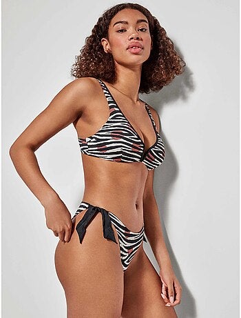 Top bikini reversibile senza ferretto